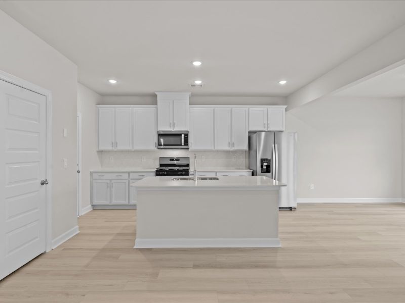 Furnished interior view inside a new home in The Farm at Wells Creek - Heritage Collection, Gray Court (Image 5).