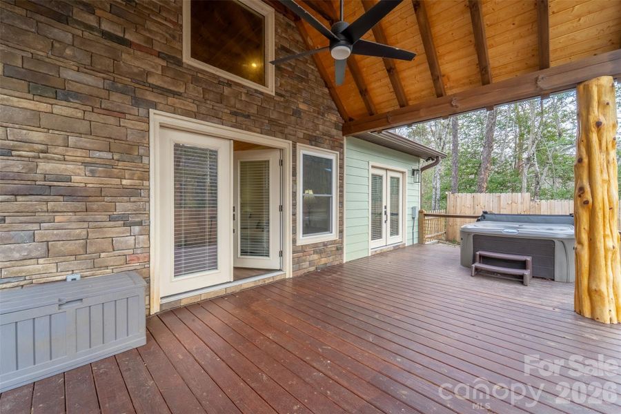 Exterior details and patio area of a home in , Bryson City (Image 33). Exterior details and patio area of a home in , Bryson City (Image 33).