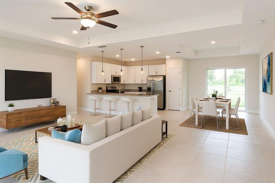 Furnished interior view inside a new home in , North Port (Image 5).