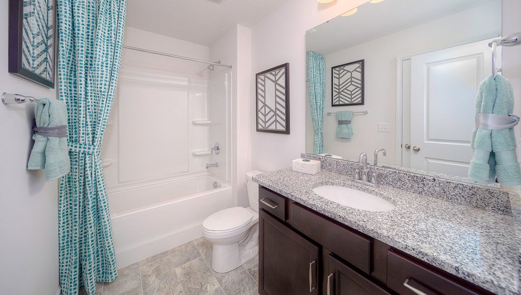 Representative furnished interior of a home built from the Lansing by D.R. Horton in Townes at Tap Root Farms, Fletcher (Image 29).