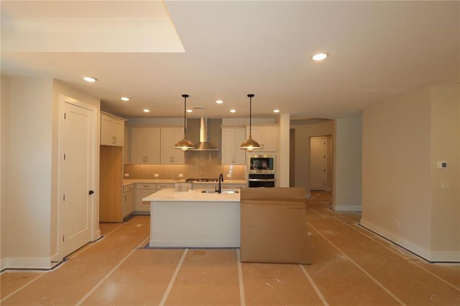 In-progress construction of a new home in Maple Grove at Towne Lake, Woodstock, GA (Image 10).