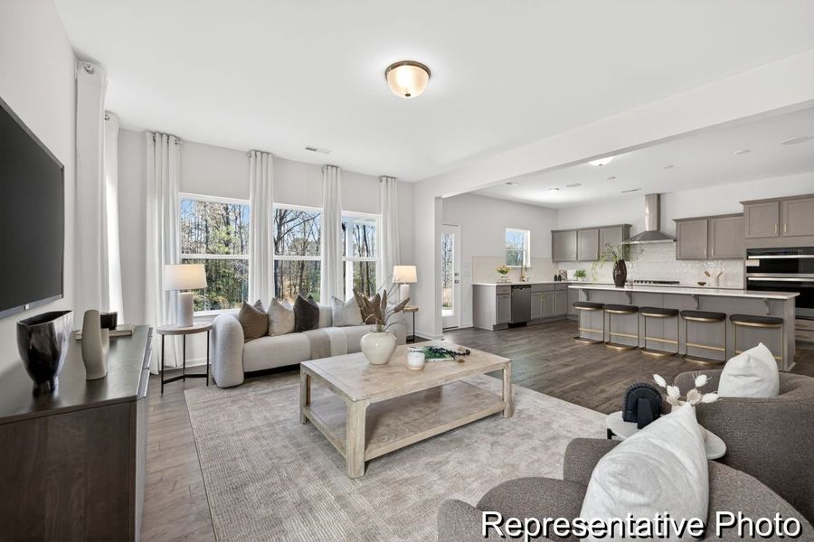 Furnished interior view inside a new home in Morgan Hills, Albemarle (Image 8).