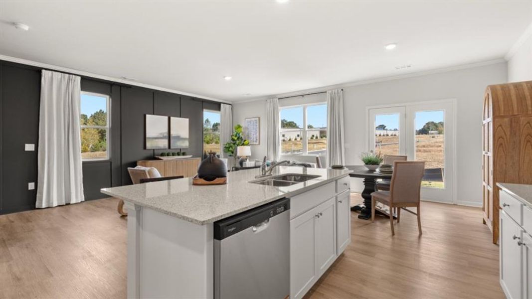 Furnished interior view inside a new home in Oconee Overlook Townhomes, Gainesville (Image 14).