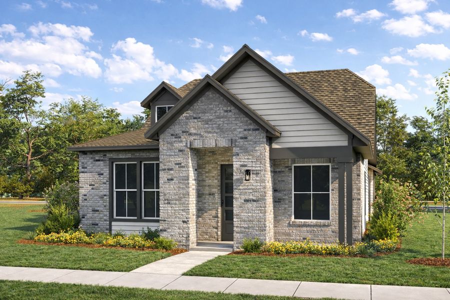 Representative exterior photo of a completed home built from the Bluebell by Westfield Homes in Meraki, Forney, TX (Image 2). Representative exterior photo of a completed home built from the Bluebell by Westfield Homes in Meraki, Forney, TX (Image 2).