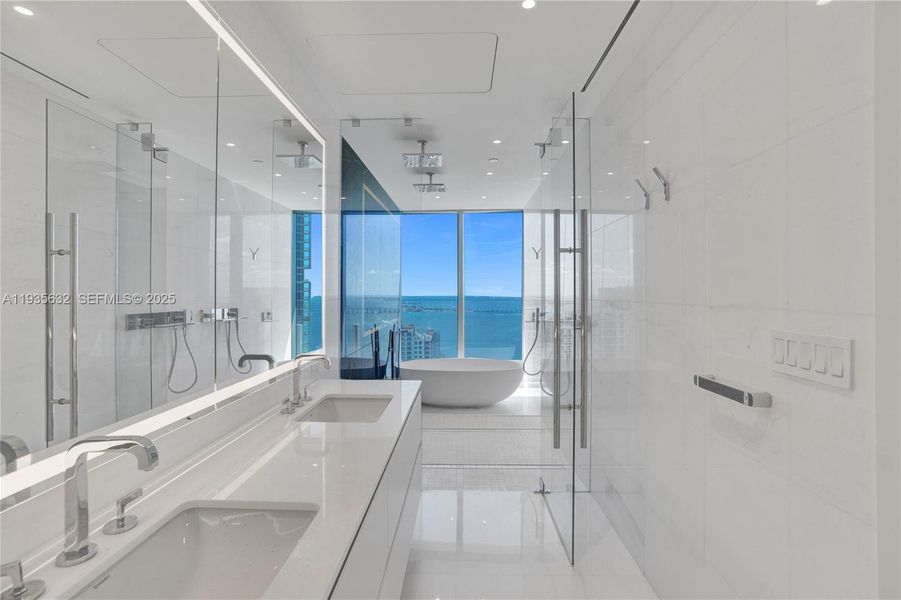 Furnished interior view inside a new home in , Miami (Image 16).
