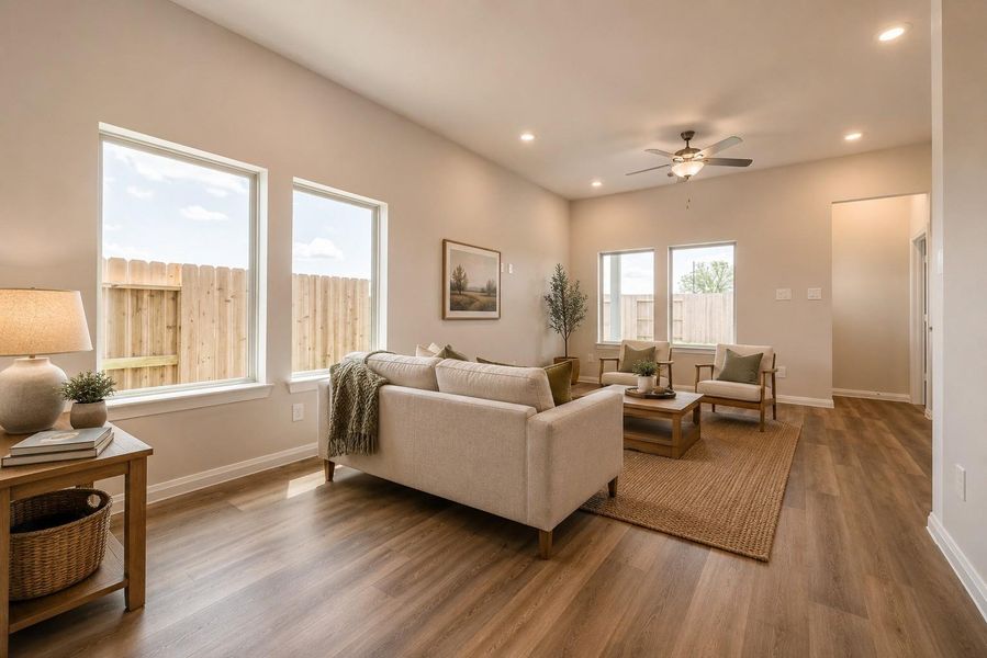 Furnished interior view inside a new home in , Waller (Image 15). Furnished interior view inside a new home in , Waller (Image 15).