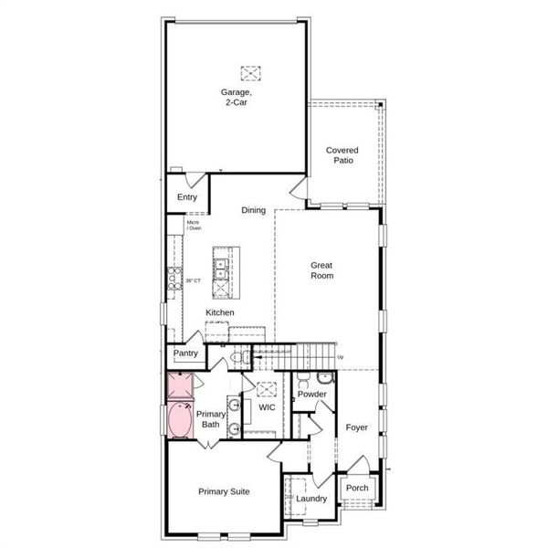 Additional highlights include: a slide-in tub at the primary bath and a gas drop at the patio. Additional highlights include: a slide-in tub at the primary bath and a gas drop at the patio.