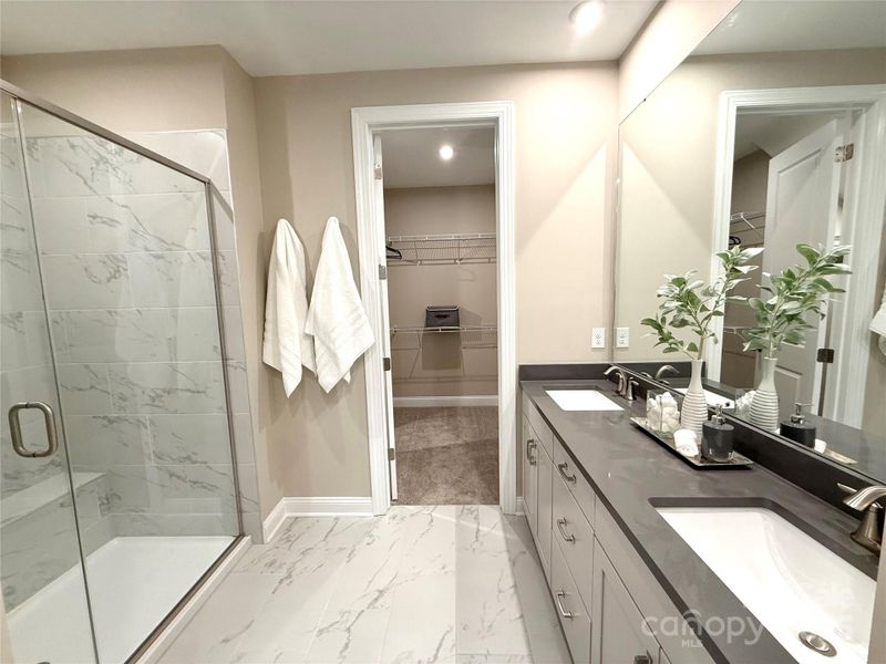 Furnished interior view inside a new home in The Townes at Wade Ardrey, Charlotte (Image 13).