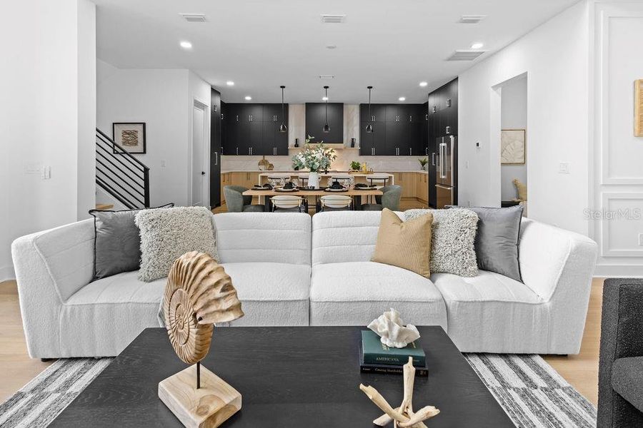 Furnished interior view inside a new home in , Tampa (Image 39).