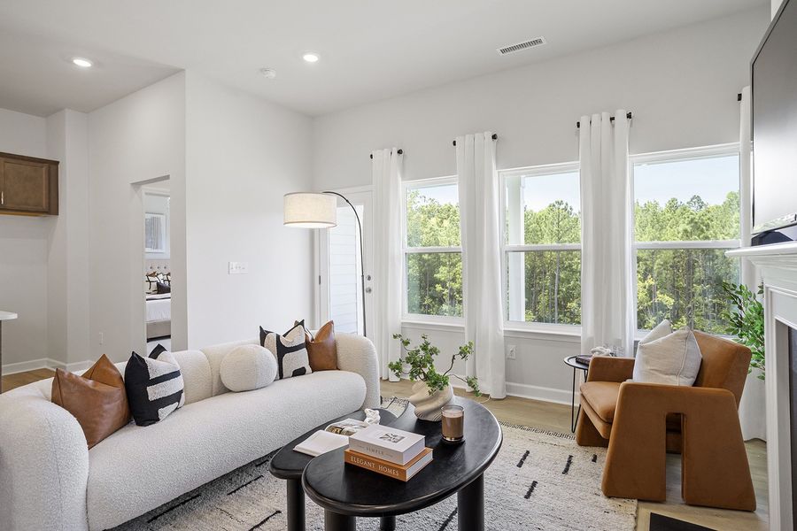 Furnished interior view inside a new home in Ovation at Sweetbrier, Durham (Image 13).