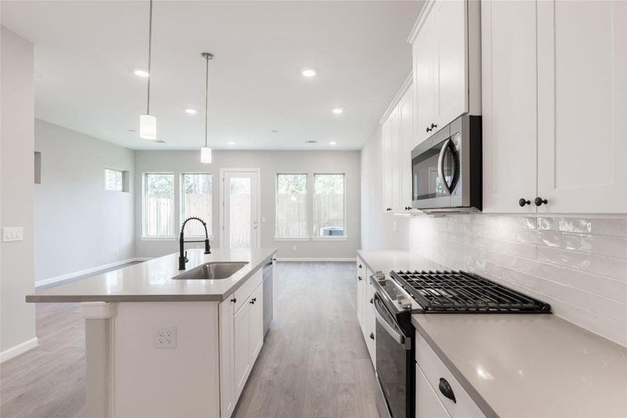 Furnished interior view inside a new home in , Houston (Image 17). Furnished interior view inside a new home in , Houston (Image 17).