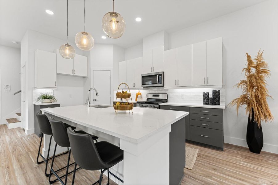 Furnished interior view inside a new home in , Houston (Image 14). Furnished interior view inside a new home in , Houston (Image 14).