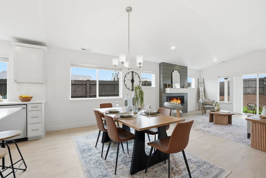 Furnished interior view inside a new home in Feather Ridge, Redmond (Image 9).