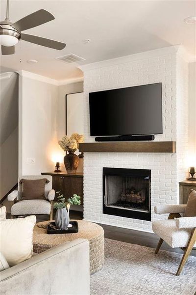 Furnished interior view inside a new home in Towns on Thompson, Alpharetta (Image 36).