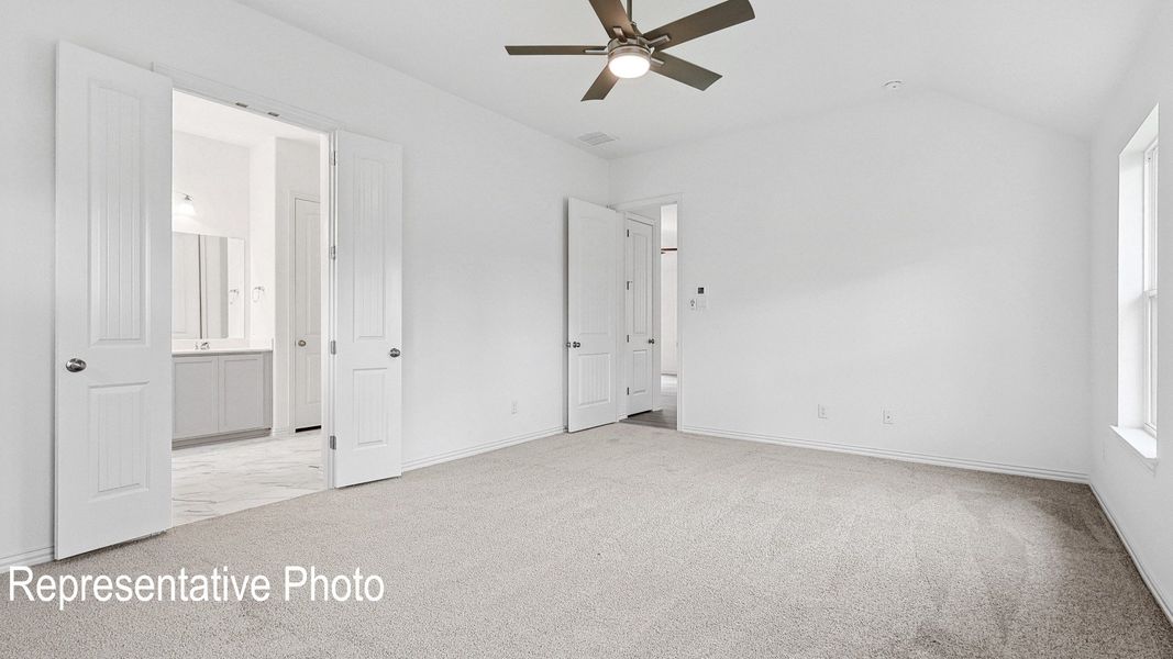 Furnished interior view inside a new home in Green Meadows Premier, Celina (Image 10).