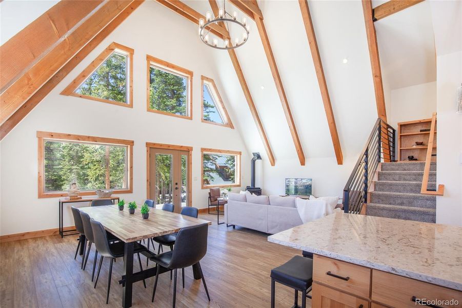 Furnished interior view inside a new home in , Breckenridge (Image 6).