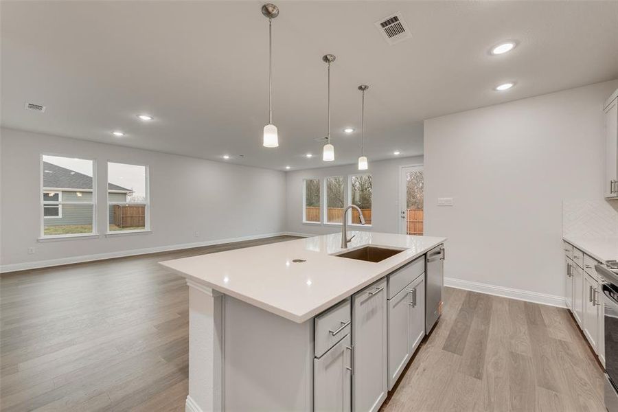 Furnished interior view inside a new home in Creekside of Crowley, Crowley (Image 7).