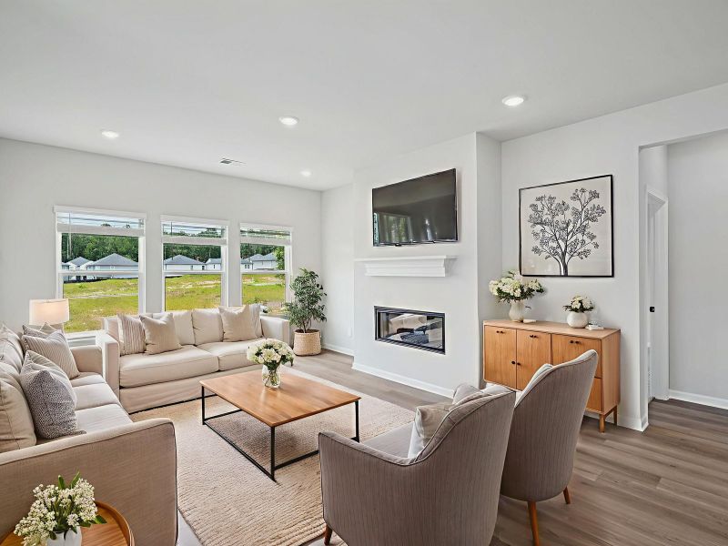 Furnished interior view inside a new home in Parkside at Grayson, Grayson (Image 3). Furnished interior view inside a new home in Parkside at Grayson, Grayson (Image 3).