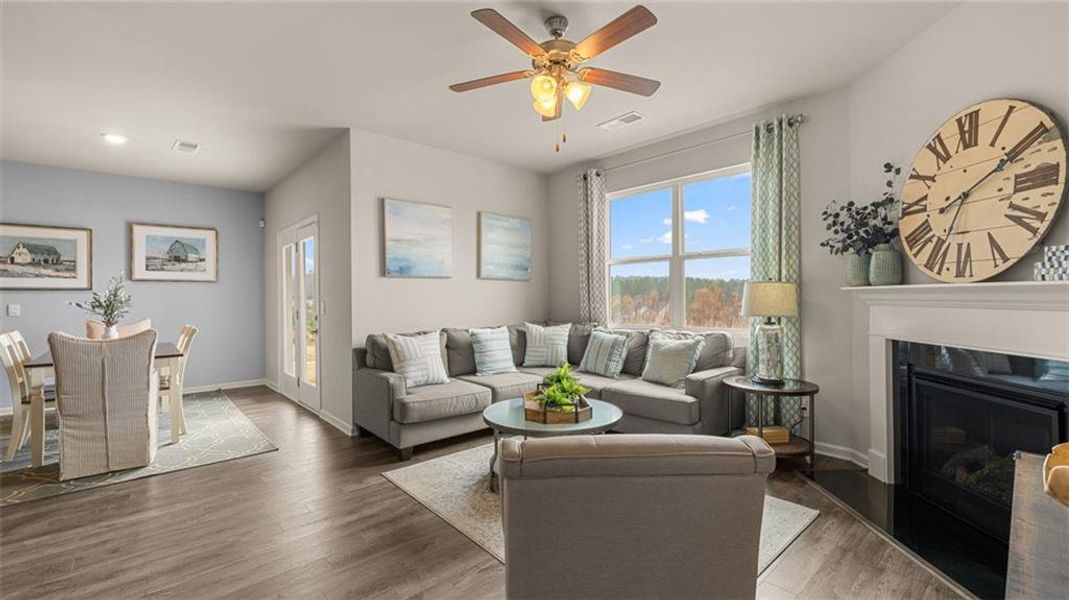 Furnished interior view inside a new home in Jackson Landing, Jefferson (Image 12).