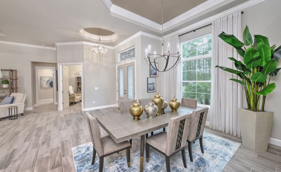 Furnished interior view inside a new home in The Reserve at Plantation Bay, Bunnell (Image 17).
