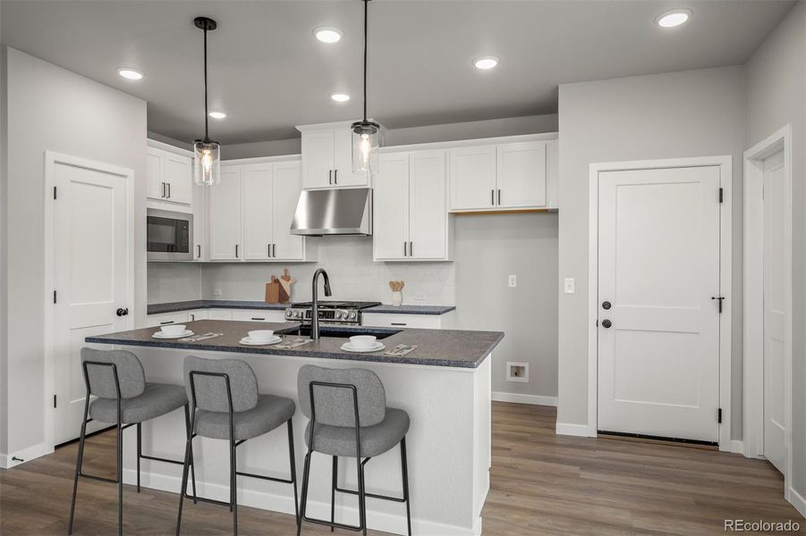 Furnished interior view inside a new home in Revel Crossing at Wolf Ranch – The Ascent Collection, Colorado Springs (Image 3).