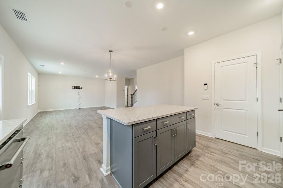 Furnished interior view inside a new home in Stewarts Landing, Charlotte (Image 12).