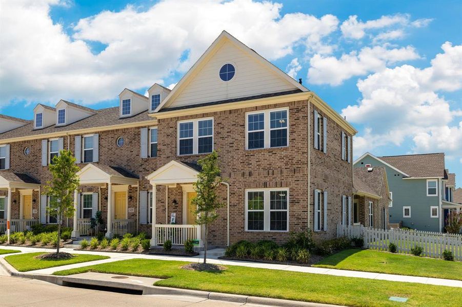 Front exterior of a new home in , North Richland Hills, TX, highlighting curb appeal (Image 21). Front exterior of a new home in , North Richland Hills, TX, highlighting curb appeal (Image 21).