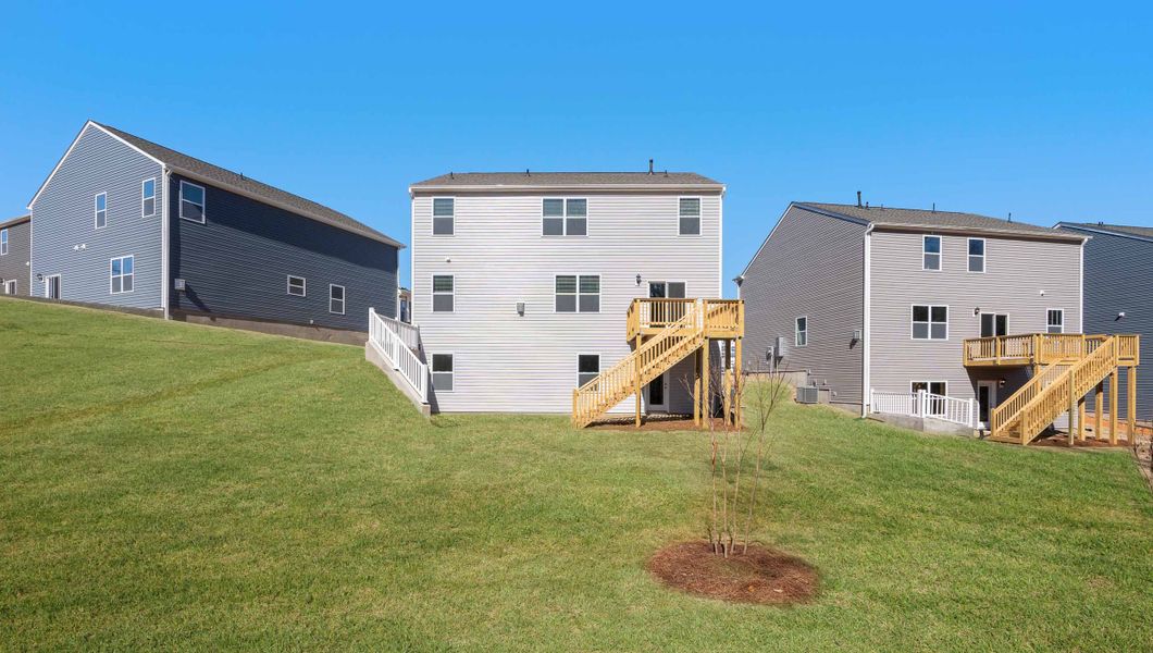Exterior details and patio area of a home in Spring Ridge, Anderson (Image 3).