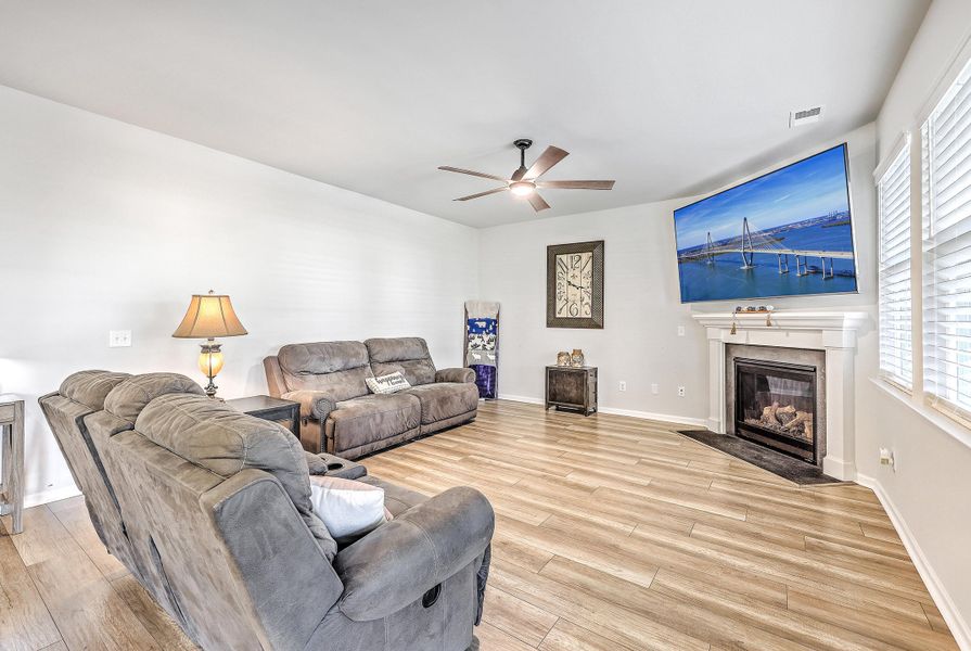 Furnished interior view inside a new home in Limehouse Village: Arbor Series, Summerville (Image 30). Furnished interior view inside a new home in Limehouse Village: Arbor Series, Summerville (Image 30).