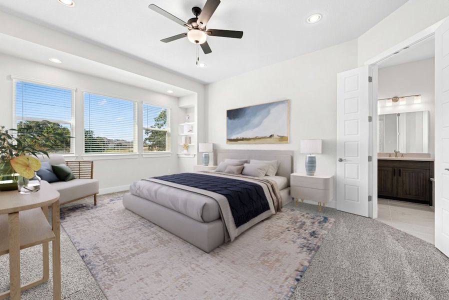 Furnished interior view inside a new home in Santa Rita Ranch, Georgetown (Image 20).