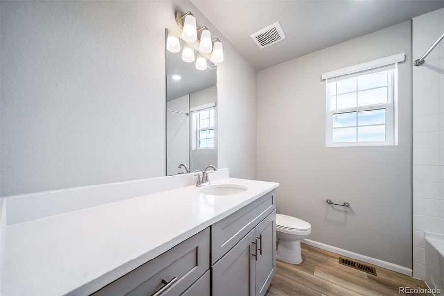 Furnished interior view inside a new home in Erie Highlands, Erie (Image 7). Furnished interior view inside a new home in Erie Highlands, Erie (Image 7).
