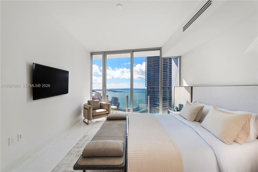 Furnished interior view inside a new home in Aston Martin Residences, Miami (Image 6). Furnished interior view inside a new home in Aston Martin Residences, Miami (Image 6).