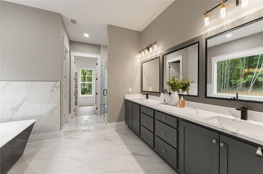 Furnished interior view inside a new home in , Ball Ground (Image 16).