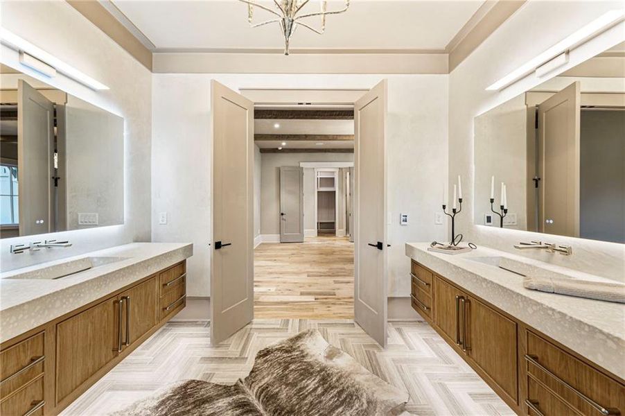 Furnished interior view inside a new home in , Alpharetta (Image 51).