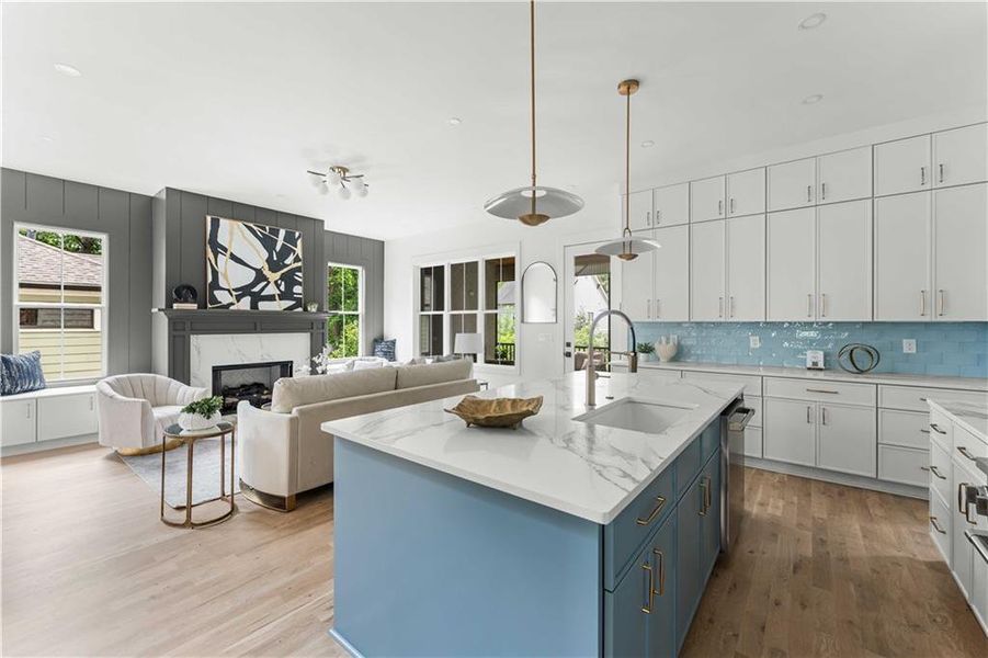 Furnished interior view inside a new home in , Atlanta (Image 31).