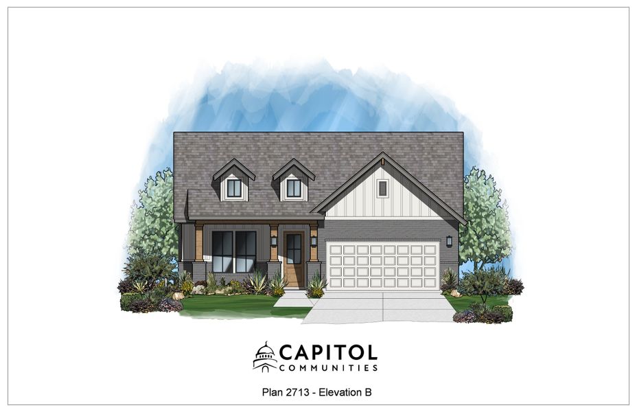 Representative rendering of the exterior for the Canyon by Capitol Communities (Image 1). Representative rendering of the exterior for the Canyon by Capitol Communities (Image 1).