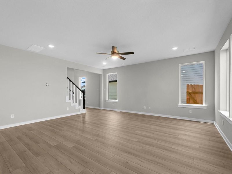 Spacious, unfurnished interior of a new home in Mason Woods, Cypress (Image 16). Spacious, unfurnished interior of a new home in Mason Woods, Cypress (Image 16).