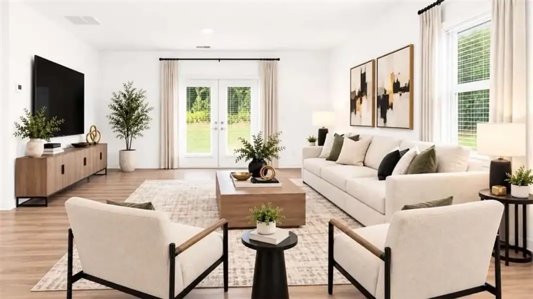 Furnished interior view inside a new home in , Marietta (Image 11). Furnished interior view inside a new home in , Marietta (Image 11).