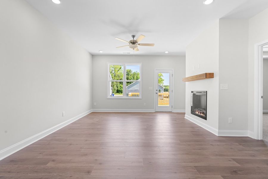 Representative unfurnished interior of a home built from the Clinton by RiverWILD Homes in Sawyer Ridge, Dunn (Image 9).