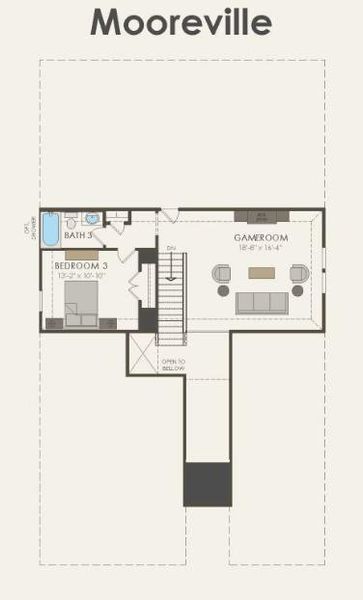 Pulte Homes, Mooreville floor plan