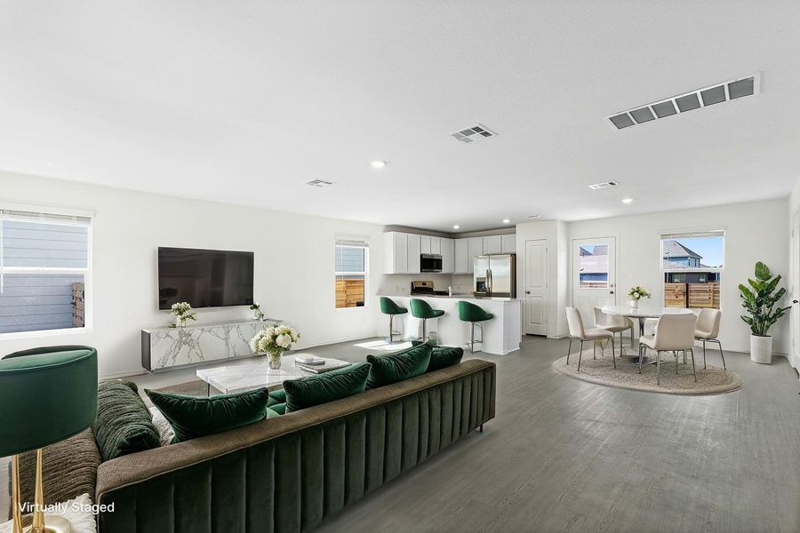 Virtually Staged Living Room