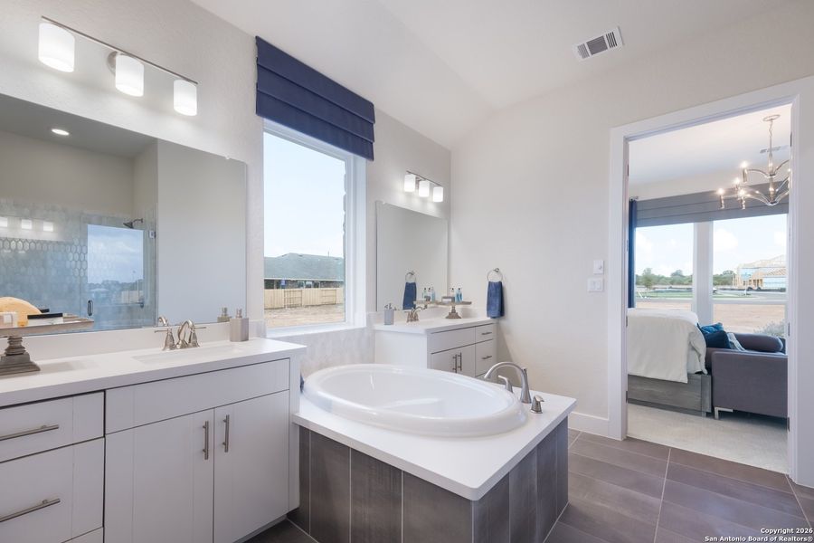 Furnished interior view inside a new home in Veramendi, New Braunfels (Image 5).