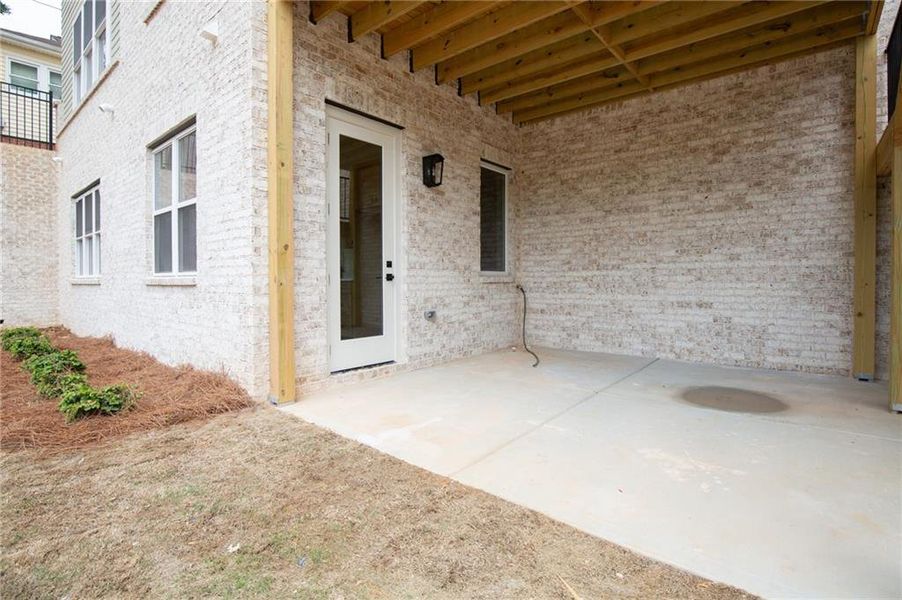 Exterior details and patio area of a home in , Buford (Image 29).
