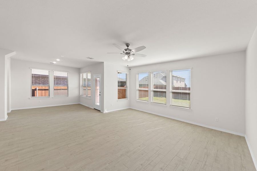 Representative exterior photo of a completed home built from the Mulberry by Impression Homes in Keeneland, Aubrey, TX (Image 12). Representative exterior photo of a completed home built from the Mulberry by Impression Homes in Keeneland, Aubrey, TX (Image 12).