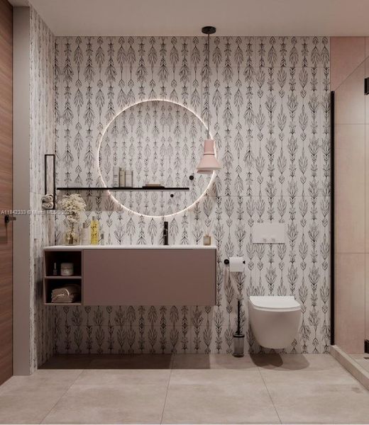 Furnished interior view inside a new home in , Fort Lauderdale (Image 6).