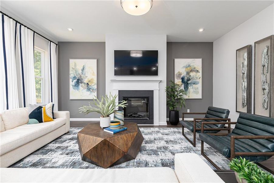 Furnished interior view inside a new home in Madison at Buice Lake, Acworth (Image 11).