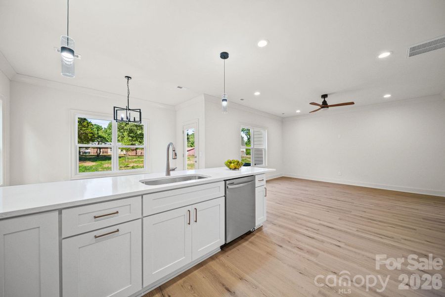 Furnished interior view inside a new home in , Charlotte (Image 9).