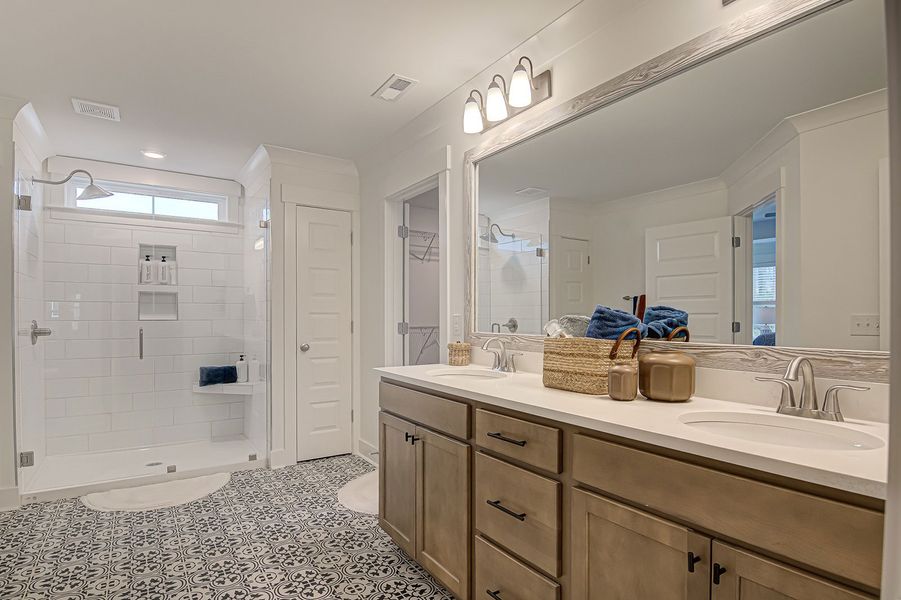 Furnished interior view inside a new home in Hanes Lake, Winston-Salem (Image 22). Furnished interior view inside a new home in Hanes Lake, Winston-Salem (Image 22).