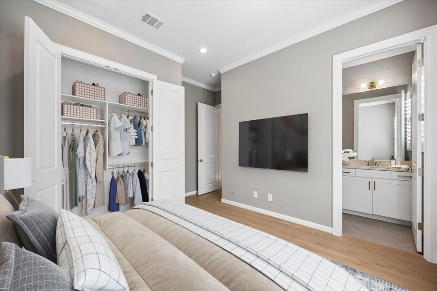 Furnished interior view inside a new home in , Houston (Image 24).