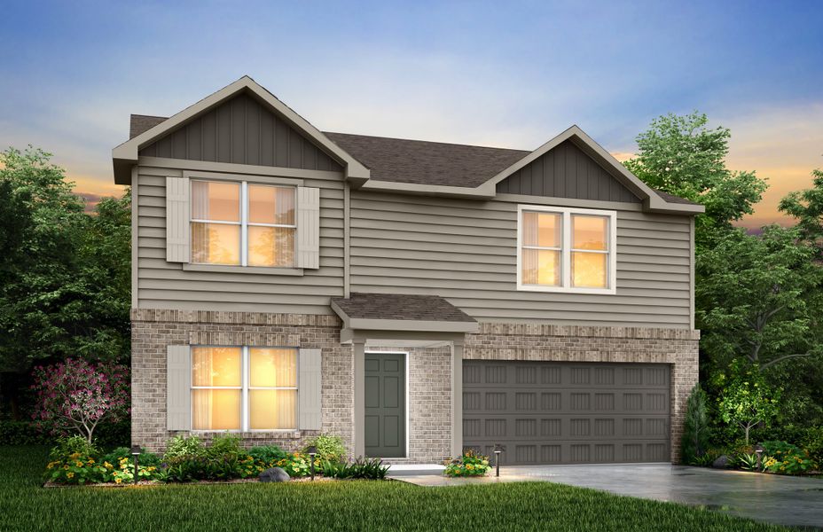 Representative exterior photo of a completed home built from the Jefferson by National HomeCorp in Lincolnton, Lincolnton, NC (Image 24).